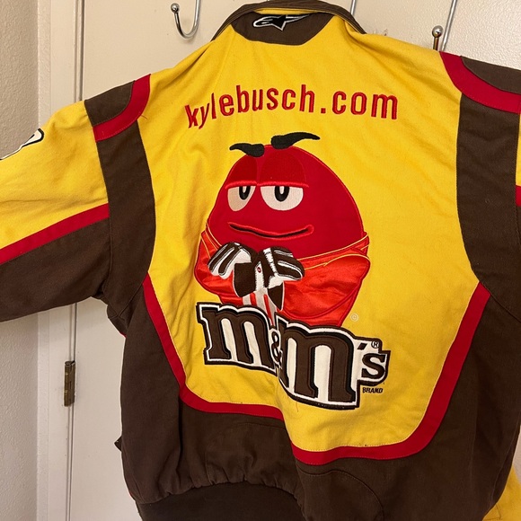 Kyle Busch M&M's Racing Jacket Button up medium - Picture 11 of 11